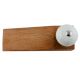 Cream Green Crackle Handmade Wooden Door Stopper